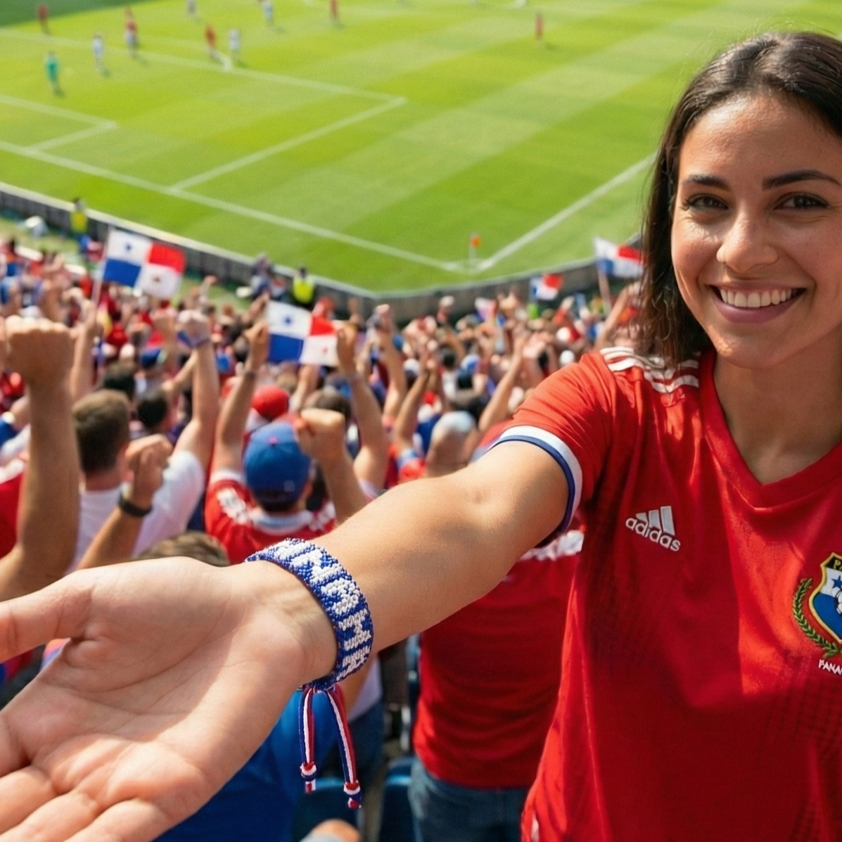 Bracelets Perles Drapeau Panama Coupe du Monde 2026 – Fait Main & Ajustable
