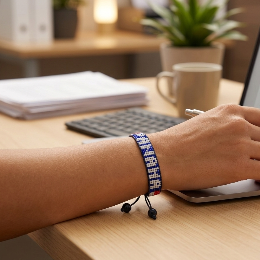 Panama Flag Bracelet – Handmade Adjustable Bracelet