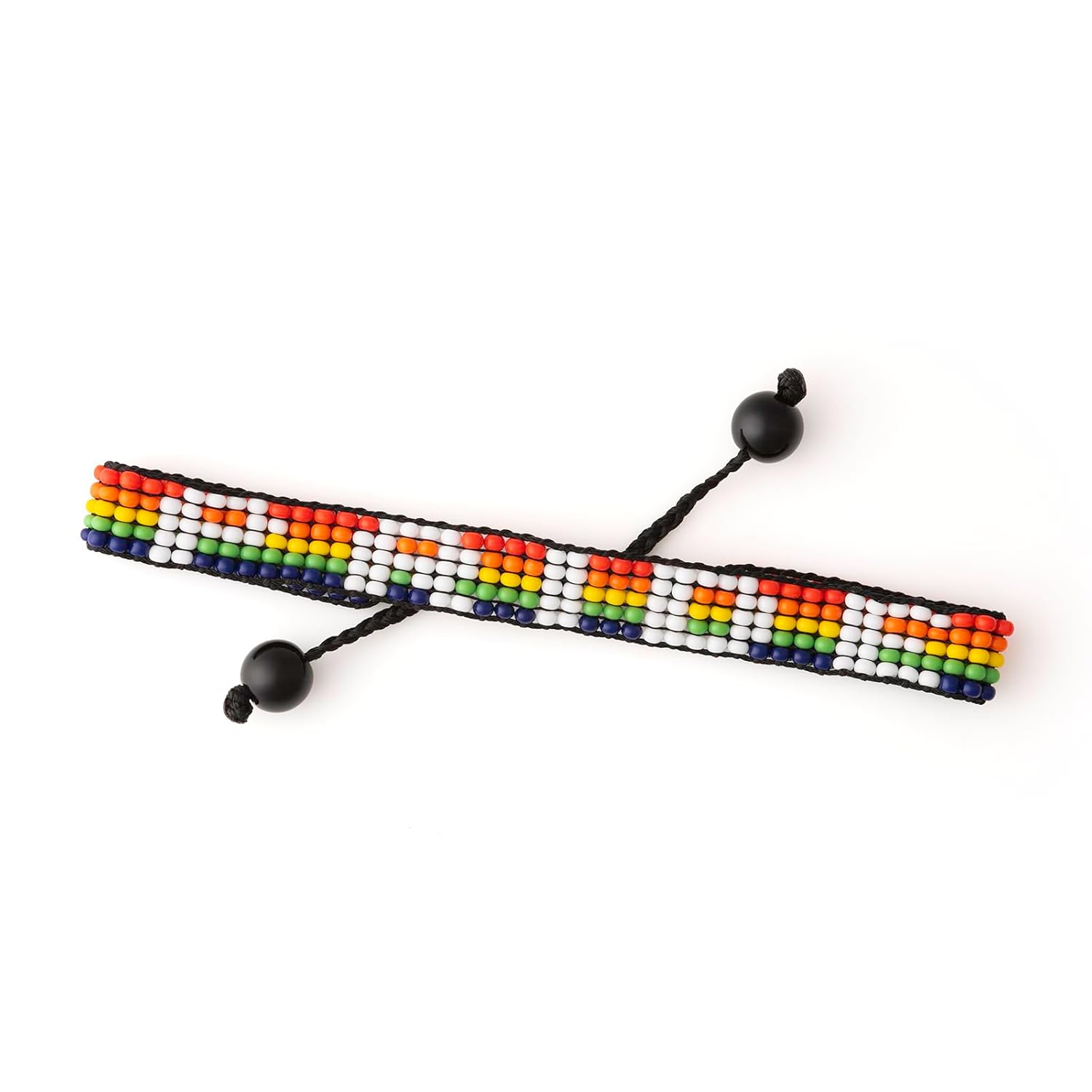 Handmade PRIDE Bracelet - Celebrate Love and Equality | LGBTQ+ Rainbow Pride Flag Jewelry | Gay Lesbian Bisexual Transgender Bracelet | Adjustable Wristband for Women and Men (Pride)