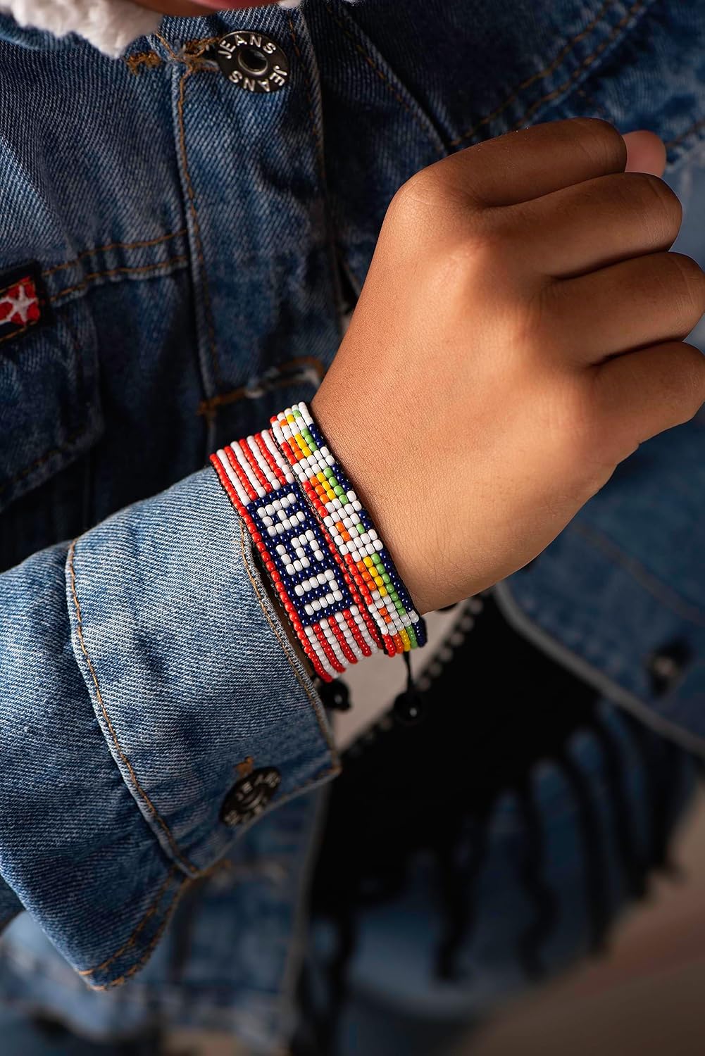 Handmade PRIDE Bracelet - Celebrate Love and Equality | LGBTQ+ Rainbow Pride Flag Jewelry | Gay Lesbian Bisexual Transgender Bracelet | Adjustable Wristband for Women and Men (Pride)