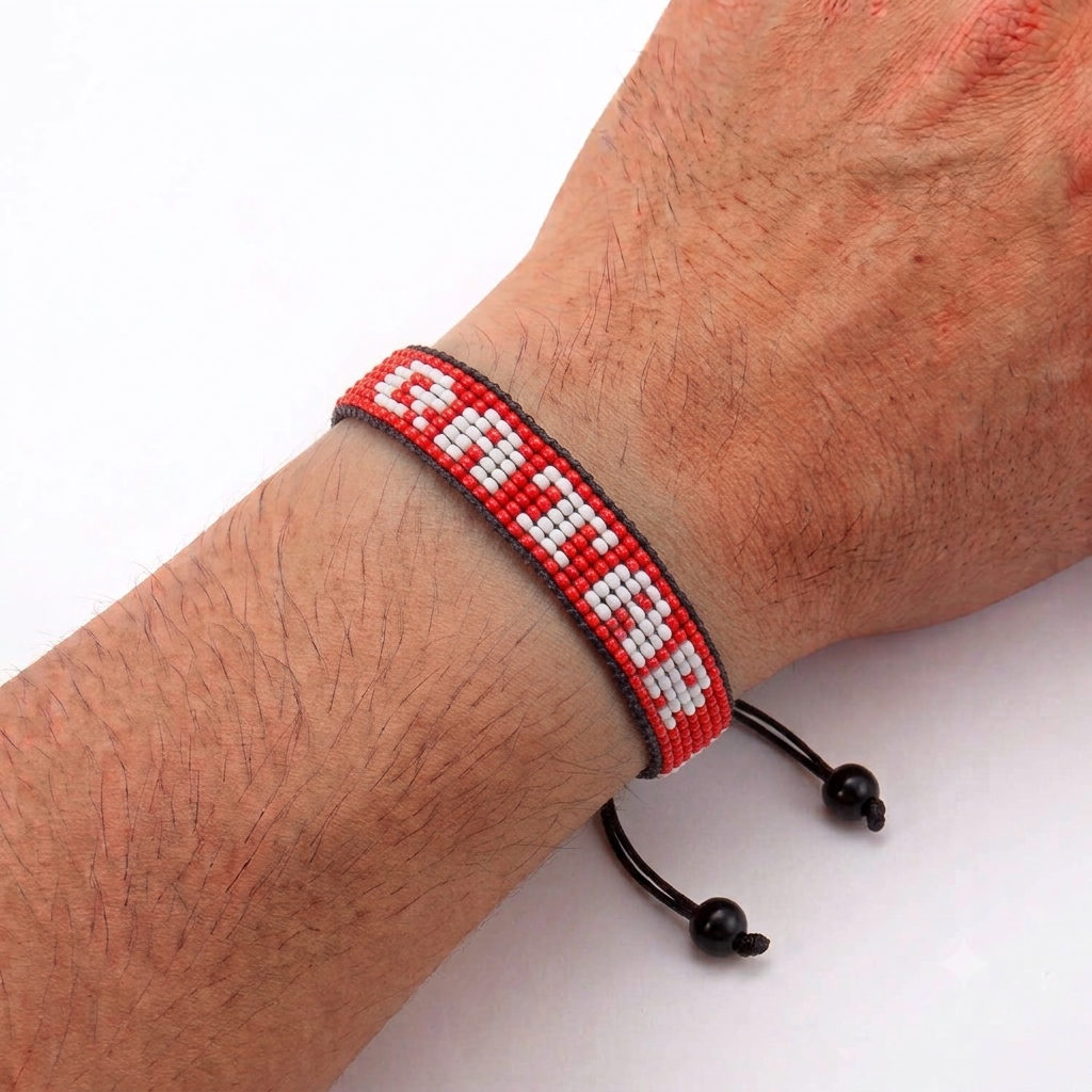 Qatar Flag Bracelet – Handmade Adjustable Bracelet