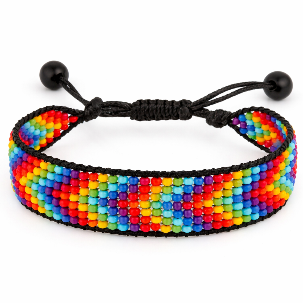 Armbänder für Autismus-Bewusstsein – Handgefertigter verstellbarer Schmuck – Regenbogen-Puzzle-, Unendlichkeits-, Herz- & Pride-Designs – Unisex