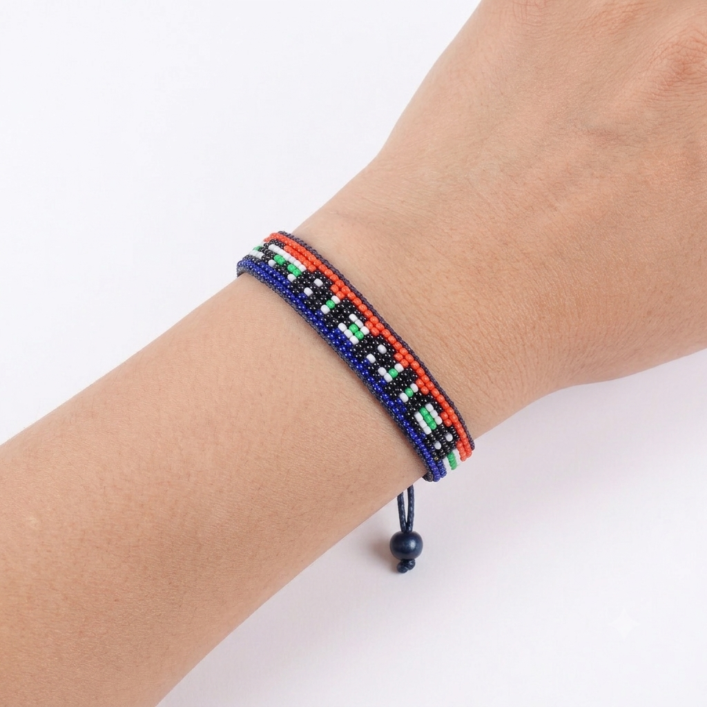 South Africa Flag Bracelet – Handmade Adjustable Bracelet