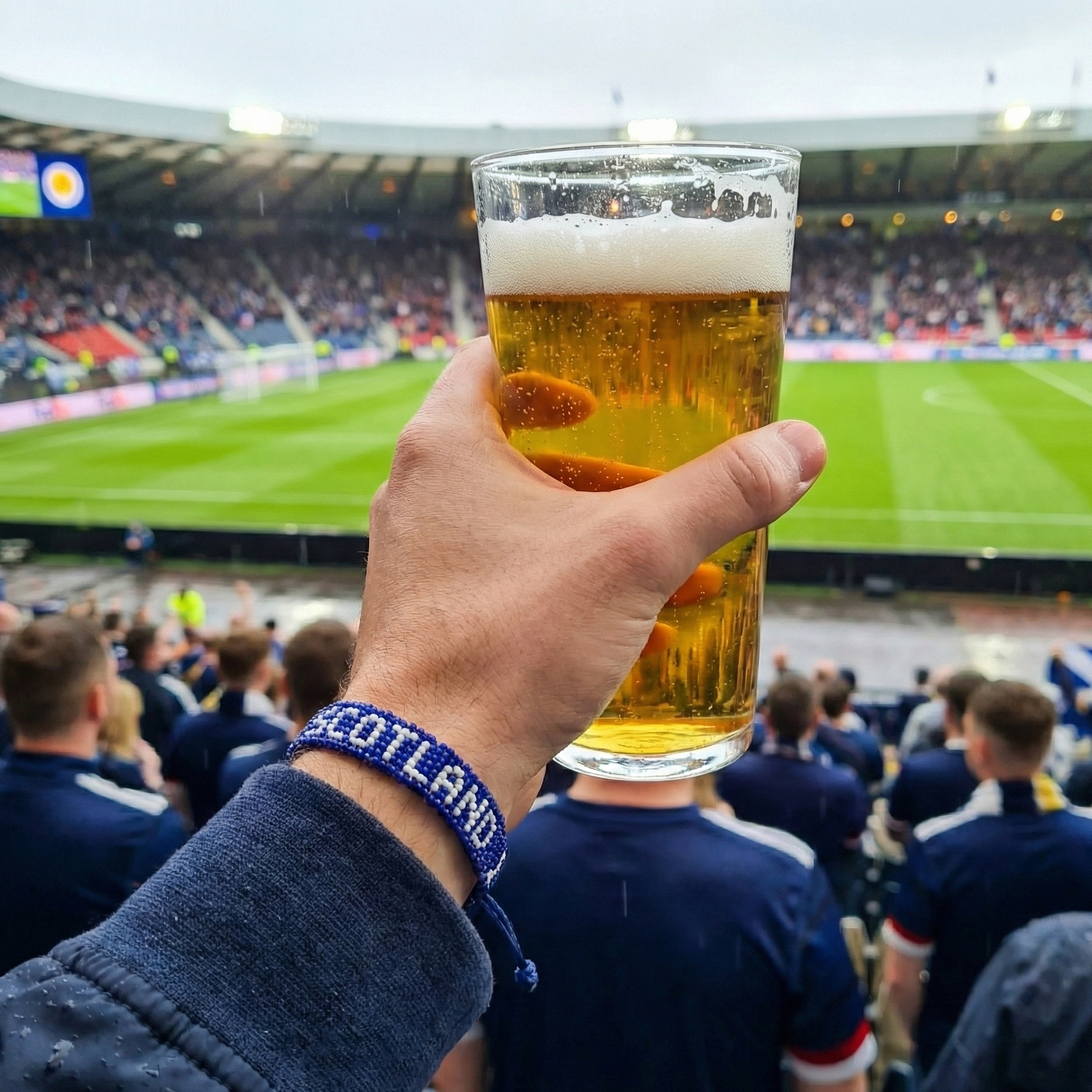 Bracelet de drapeau perlé Écosse Coupe du Monde 2026 – Fait main et ajustable