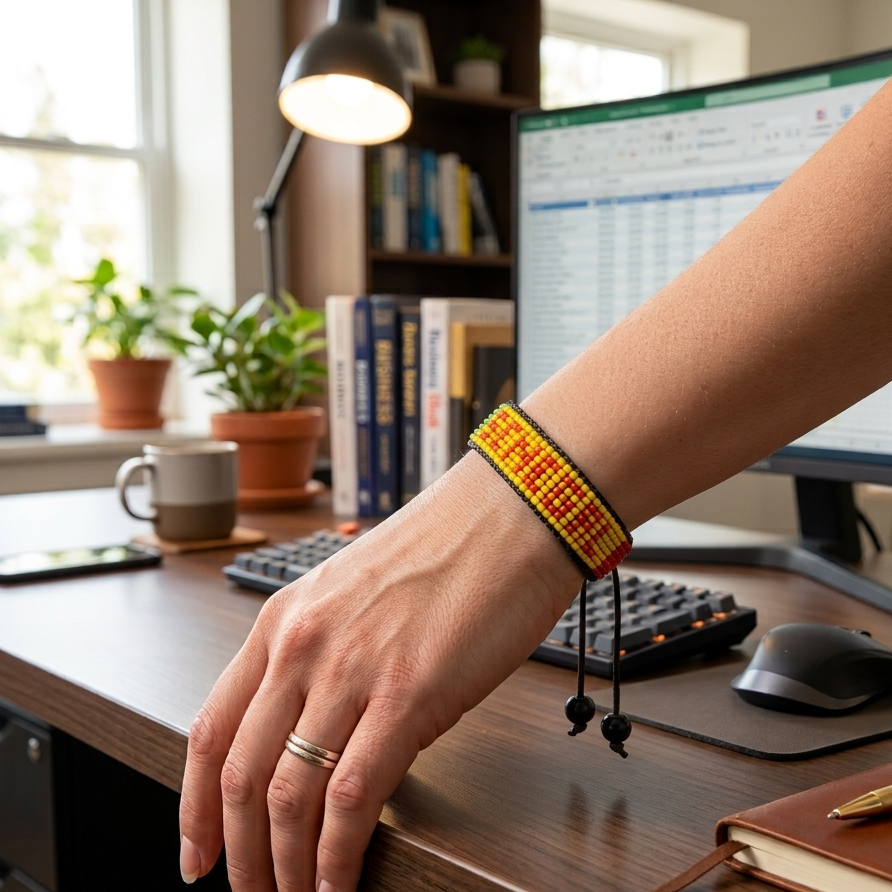 Senegal Flag Bracelet – Handmade Adjustable Bracelet