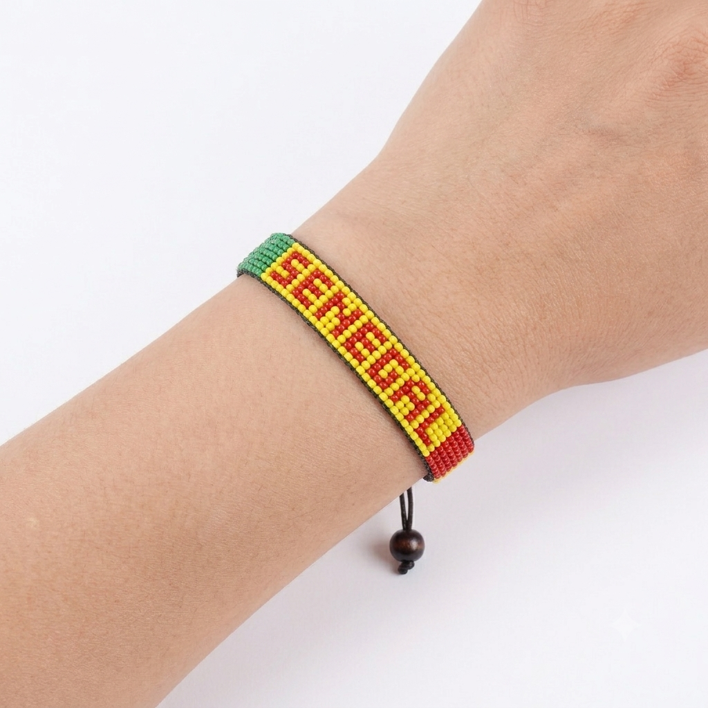 Senegal Flag Bracelet – Handmade Adjustable Bracelet