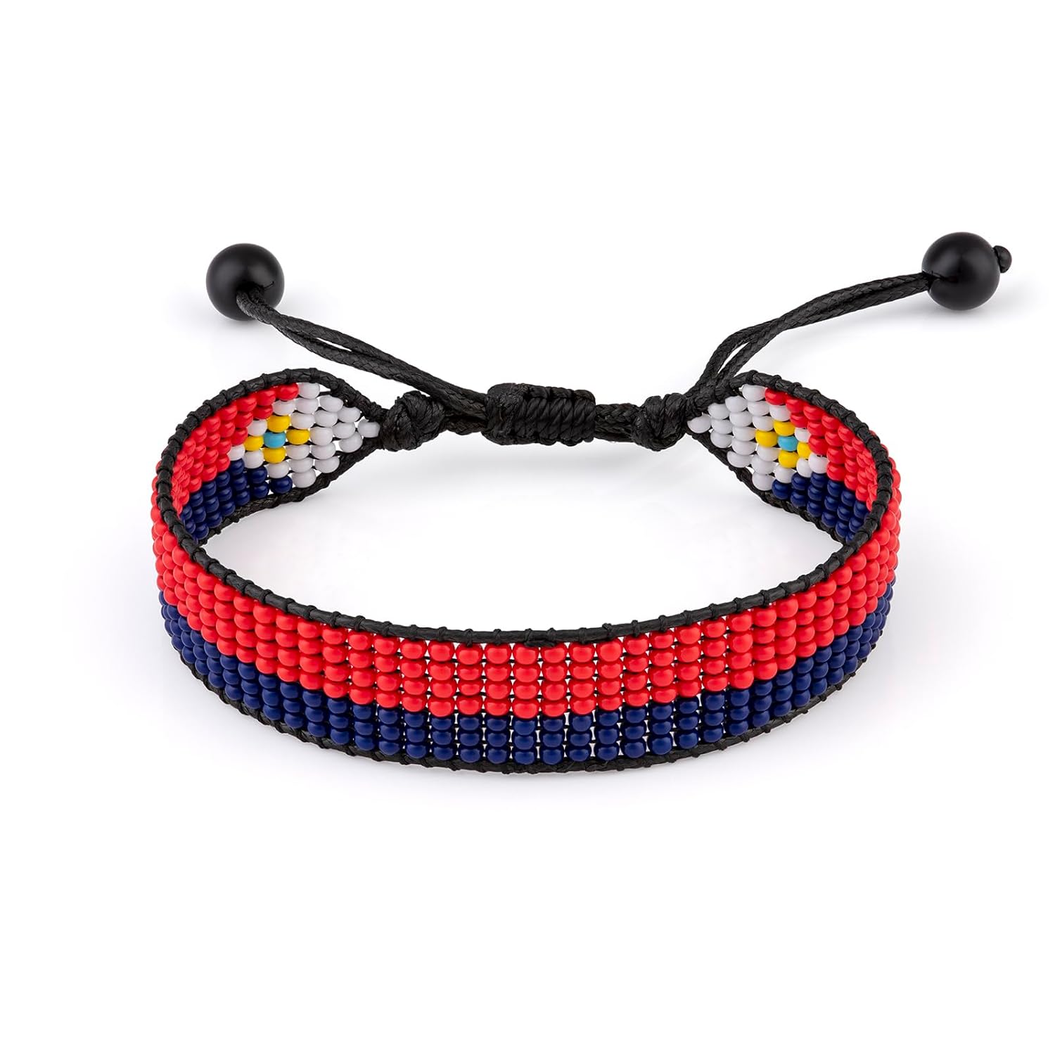 Sint Maarten (Dutch part) Flag Bracelet, Adjustable, Boho Style Rope Bracelet for Women & Men