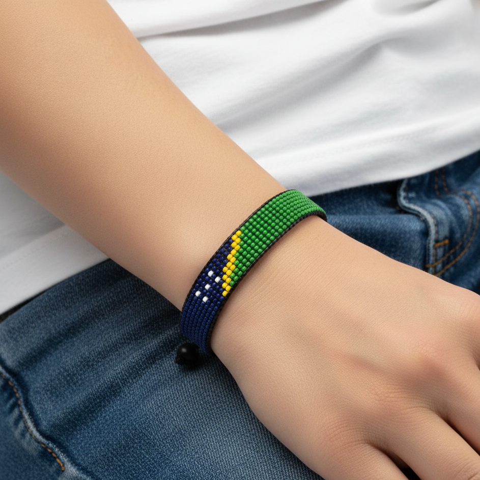 Salomonen Flaggenarmband: Verstellbares Boho-Stil Seilarmband für Damen & Herren