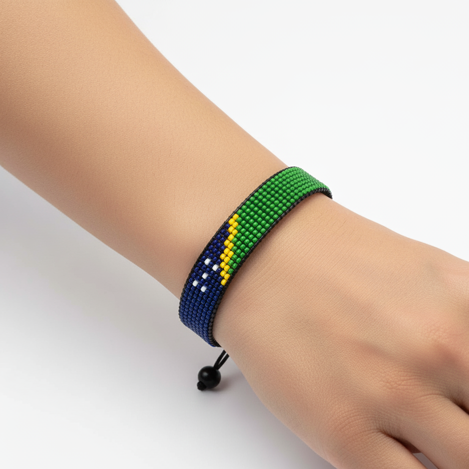 Salomonen Flaggenarmband: Verstellbares Boho-Stil Seilarmband für Damen & Herren