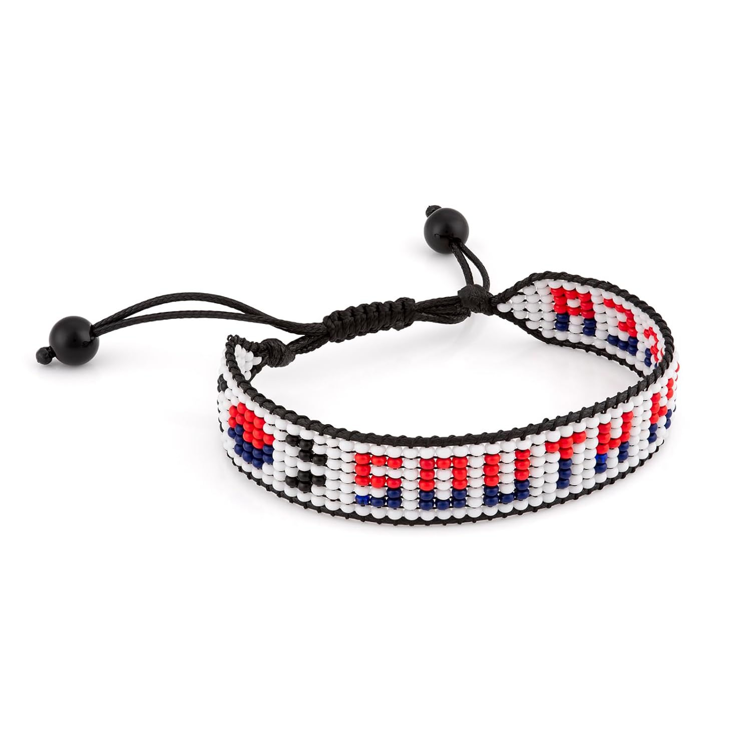 World Cup 2026 South Korea Beaded Flag Bracelet – Handmade & Adjustable