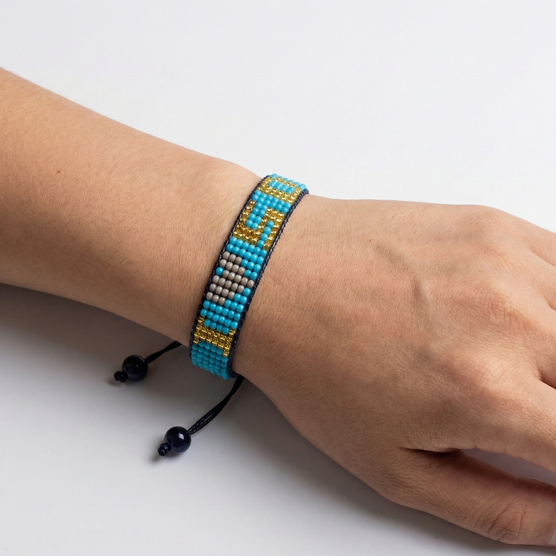I Love South Dakota Beaded Bracelet – Handcrafted & Adjustable