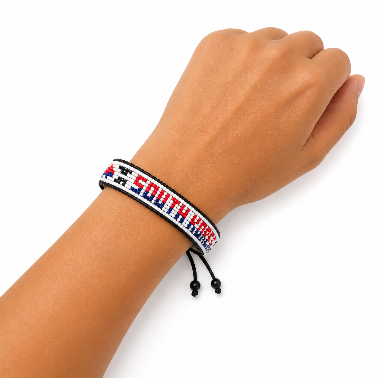 South Korea Flag Bracelet – Handmade Adjustable Bracelet
