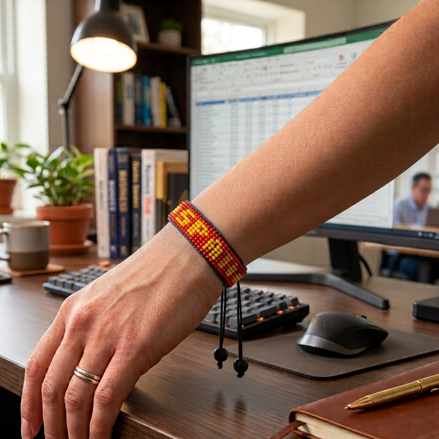 Spain Flag Bracelet – Handmade Adjustable Bracelet