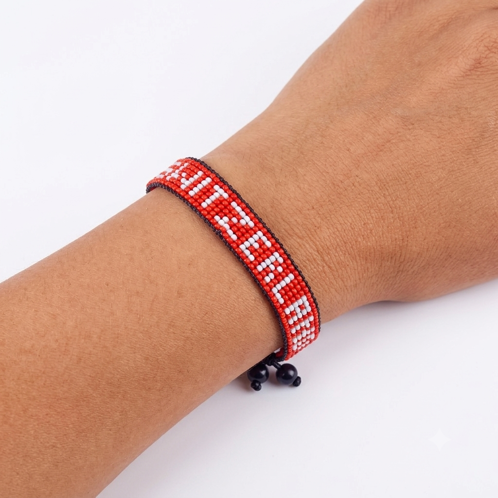 Switzerland Flag Bracelet – Handmade Adjustable Bracelet