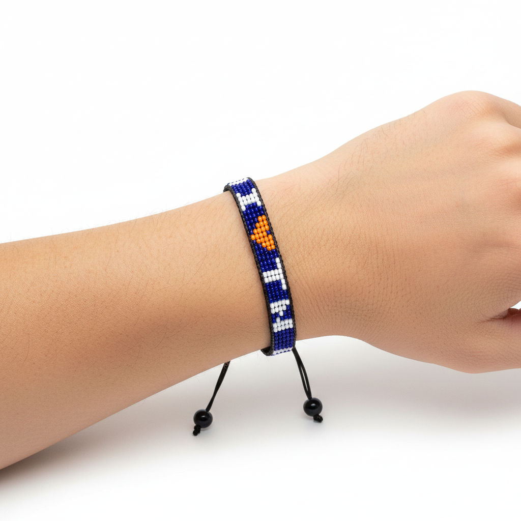 I Love Tennessee Bracelet – Handcrafted & Adjustable, Beaded.
