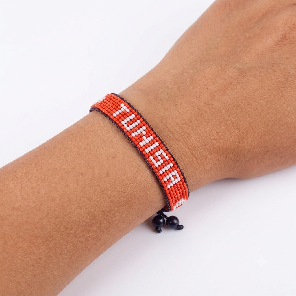 Tunisia Flag Bracelet – Handmade Adjustable Bracelet