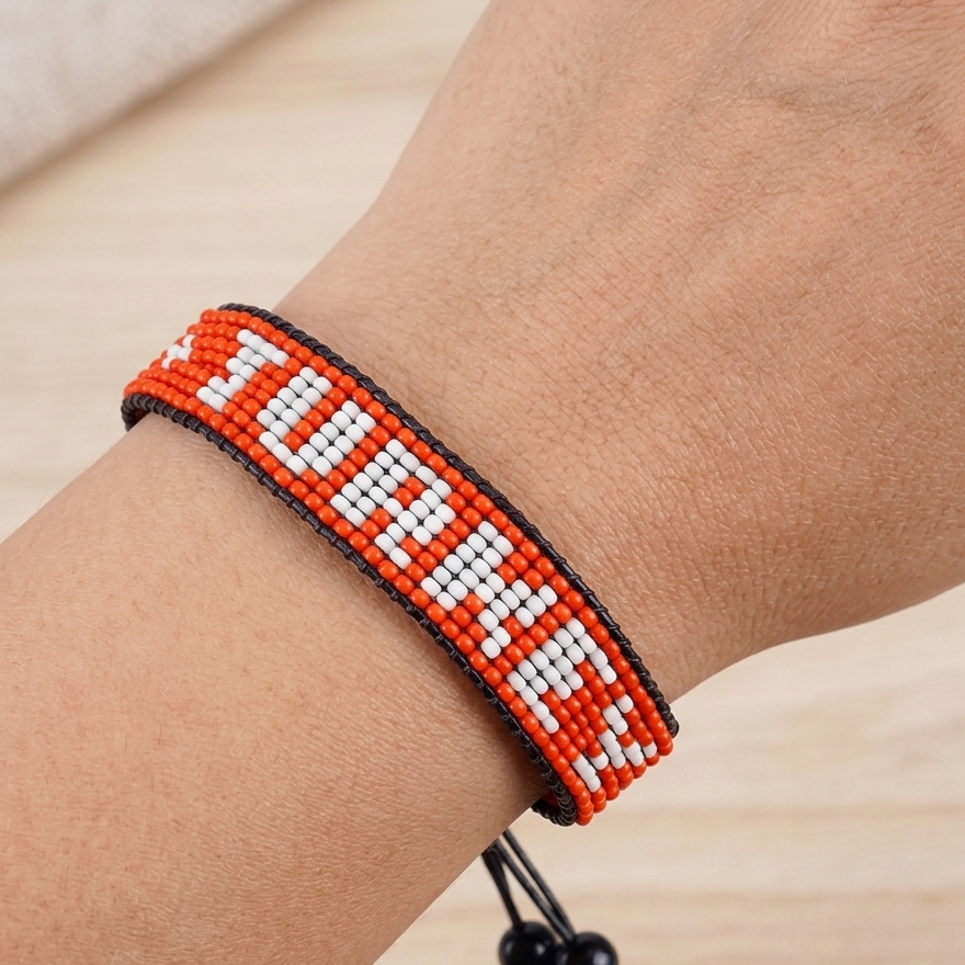 Turkey Flag Bracelet – Handmade Adjustable Bracelet