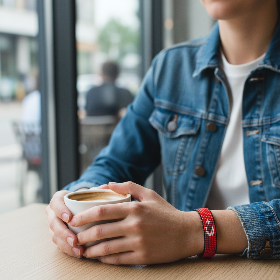 Türkei Flaggenarmband: Handgemachtes, verstellbares Unisex Armband im Boho-Stil mit patriotischem Design