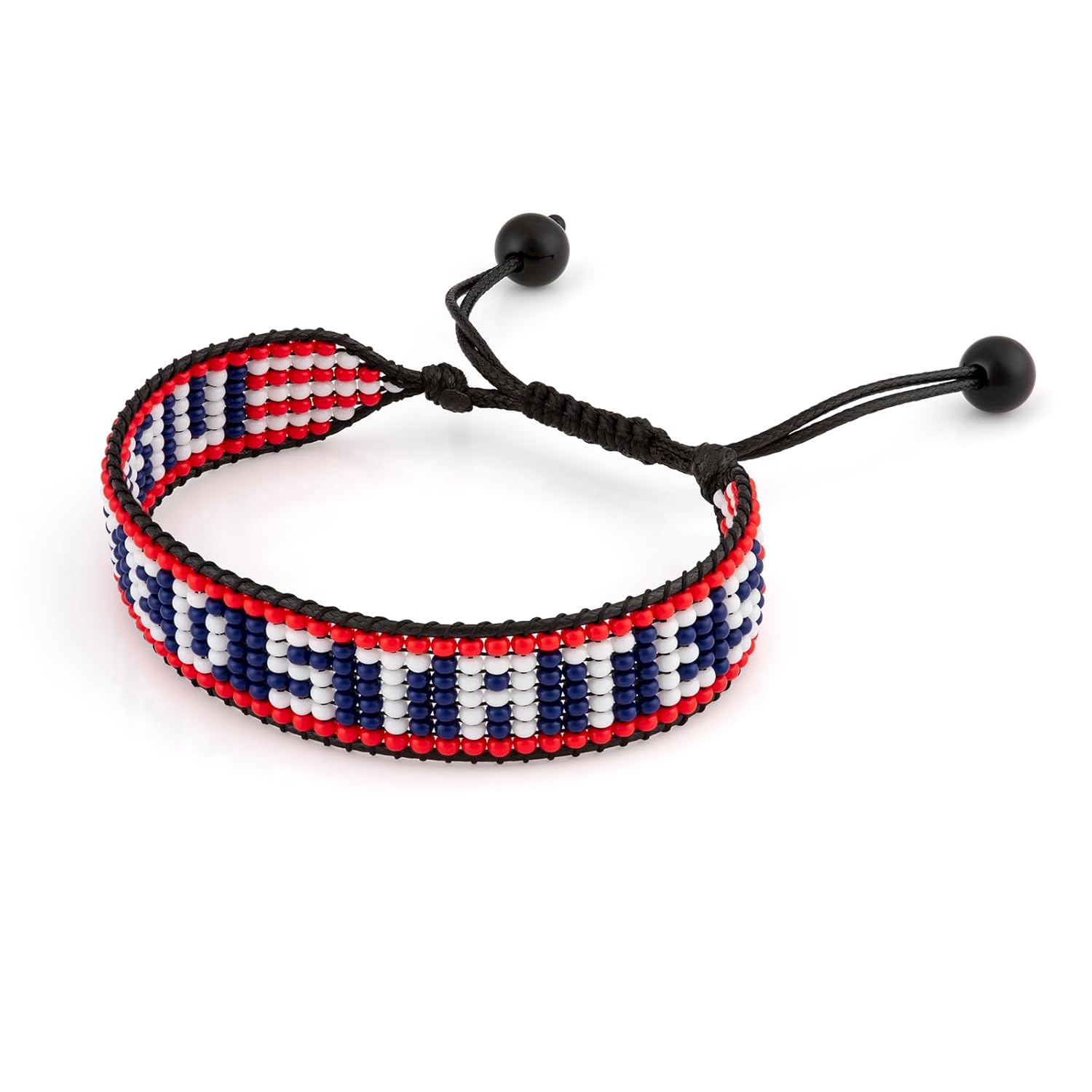 World Cup 2026 U.S.A Beaded Flag Bracelet – Handmade & Adjustable
