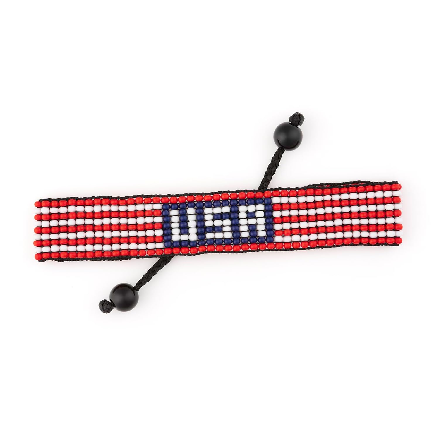 USA Bracelet - Men's Women's Handmade, Adjustable Bracelet - A Patriotic Statement (USA)