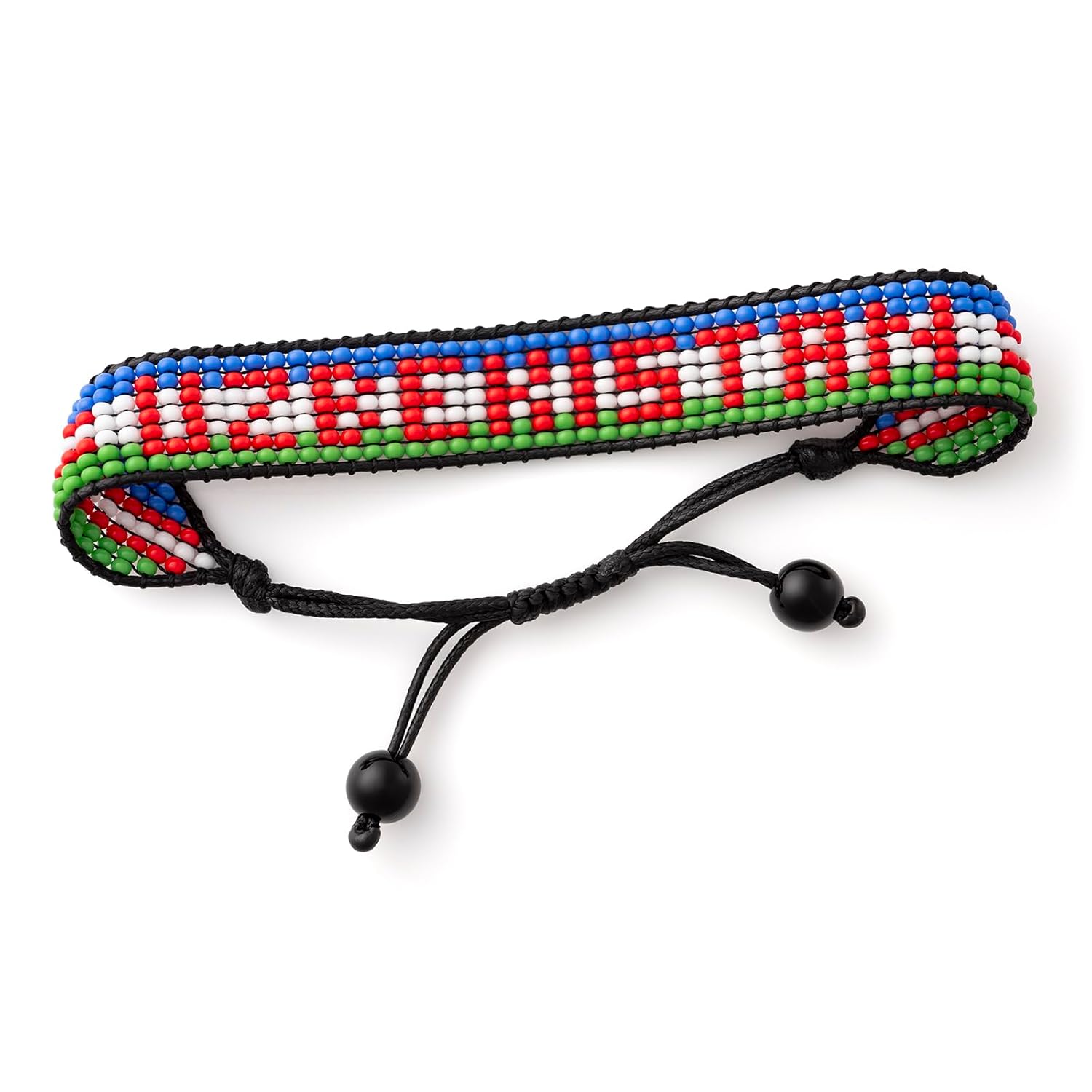 World Cup 2026 Uzbekistan Beaded Flag Bracelet – Handmade & Adjustable