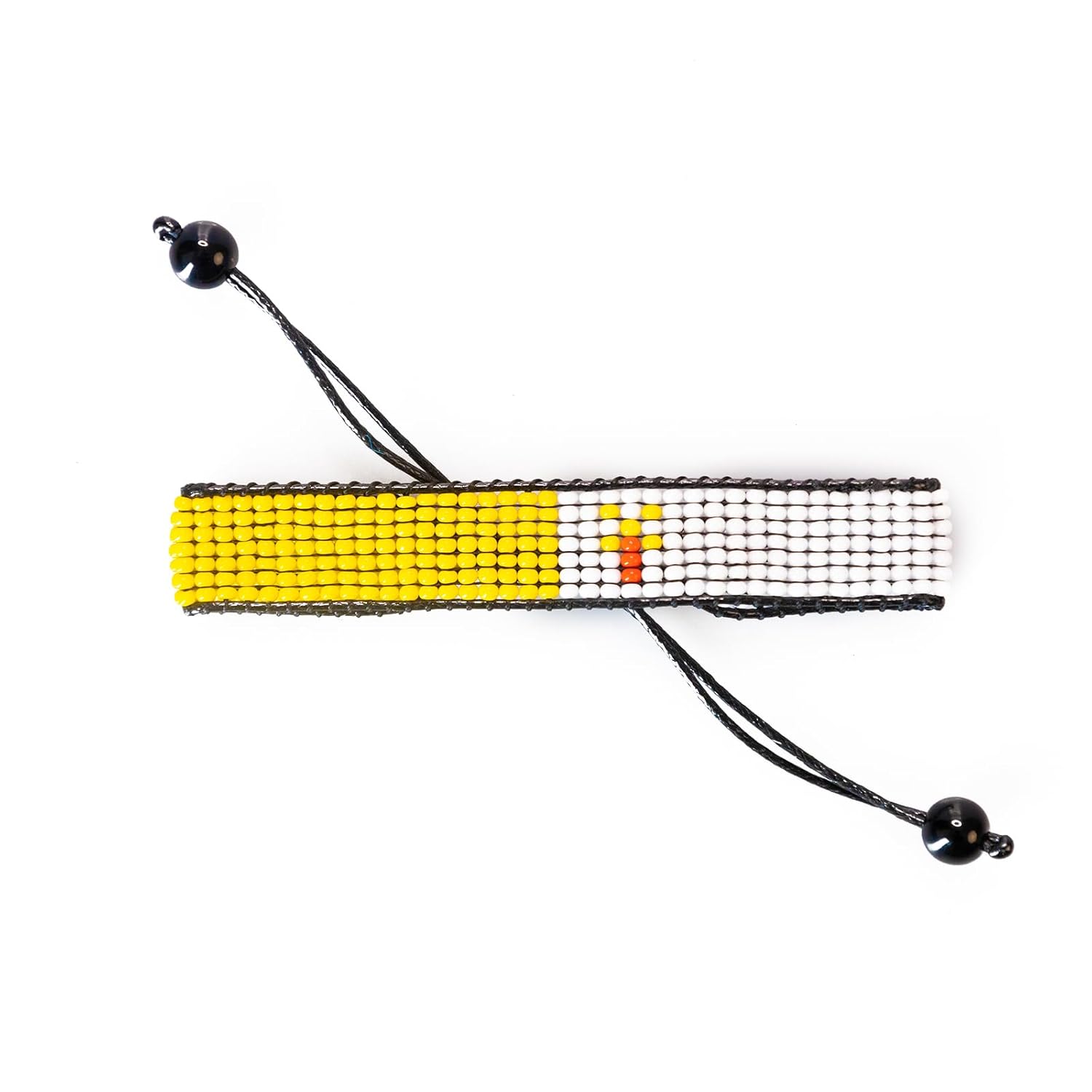 Armband mit der Flagge des Vatikans: Handgefertigtes, verstellbares Boho-Armband mit patriotischem Design