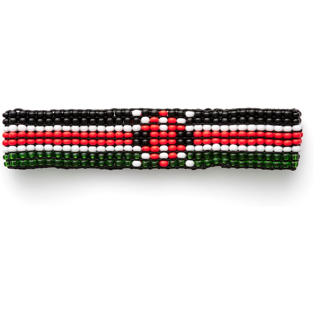Kenia Flaggenarmband (einfarbig) - Verstellbar und dehnbar, perfekt für Teenager und Erwachsene mit kleineren Armen