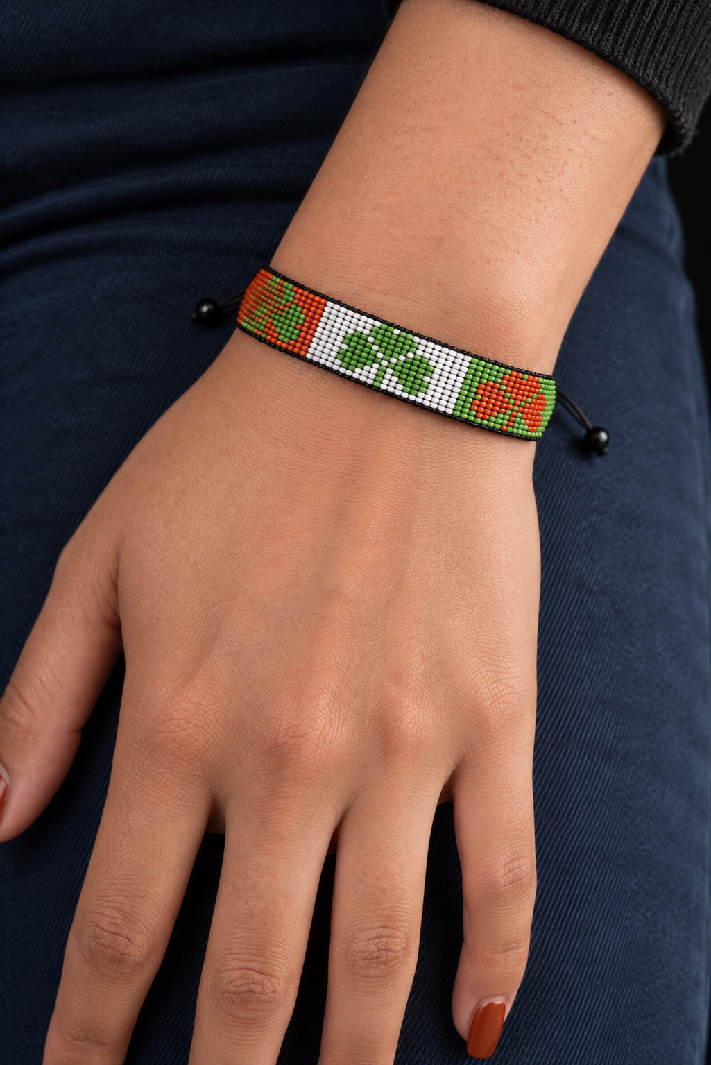 Irish Éire Heritage Bracelet worn naturally on the wrist