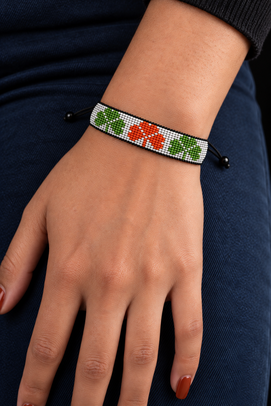 Irish Luck and Love Bracelet worn naturally on the wrist