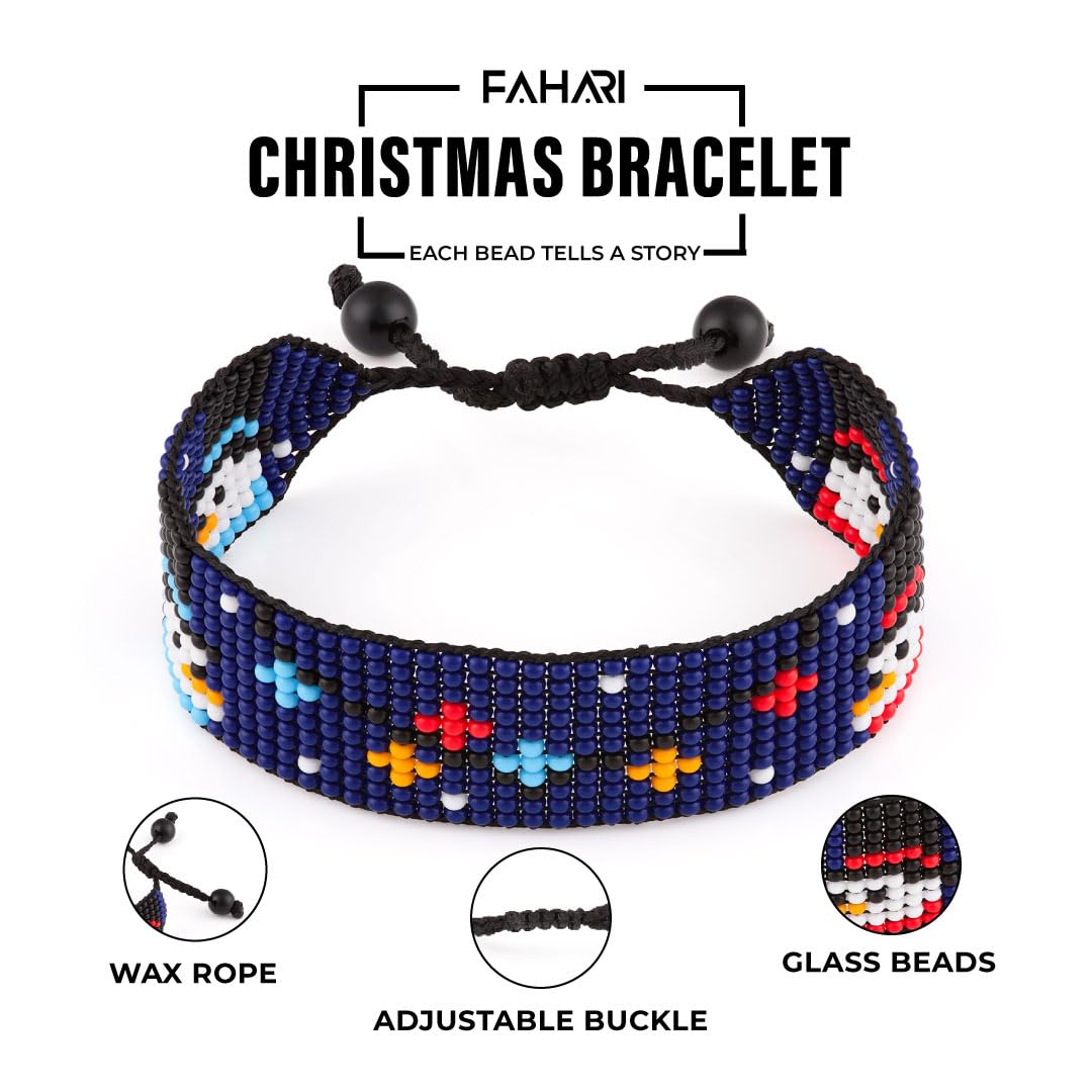 Handmade Christmas Bracelet: A Cherished Gift for Family and Friends (Snowman Penguins)