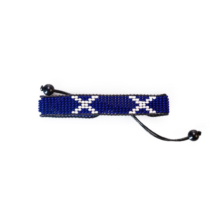 Scotland Flag Bracelet: Handmade Bracelet,Adjustable Beaded Boho-Style Rope Bracelet with Patriotic Design