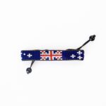 Australia Flag Bracelet: Handmade Bracelet,Adjustable Beaded Boho-Style Rope Bracelet with Patriotic Design