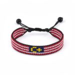 Malaysia Flag Bracelet, Adjustable, Boho Style Rope Bracelet for Women, Men, Thread String