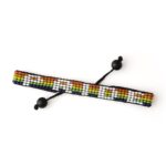 Handmade PRIDE Bracelet - Celebrate Love and Equality | LGBTQ+ Rainbow Pride Flag Jewelry | Gay Lesbian Bisexual Transgender Bracelet | Adjustable Wristband for Women and Men