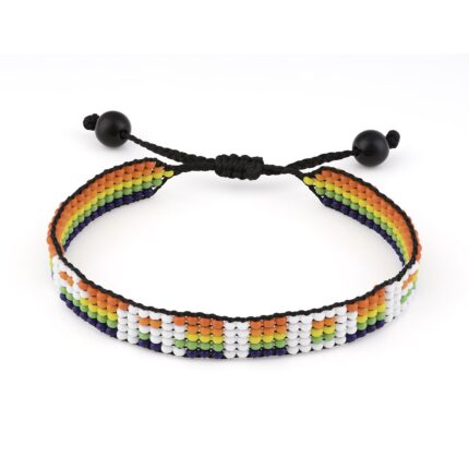 Handmade PRIDE Bracelet - Celebrate Love and Equality | LGBTQ+ Rainbow Pride Flag Jewelry | Gay Lesbian Bisexual Transgender Bracelet | Adjustable Wristband for Women and Men